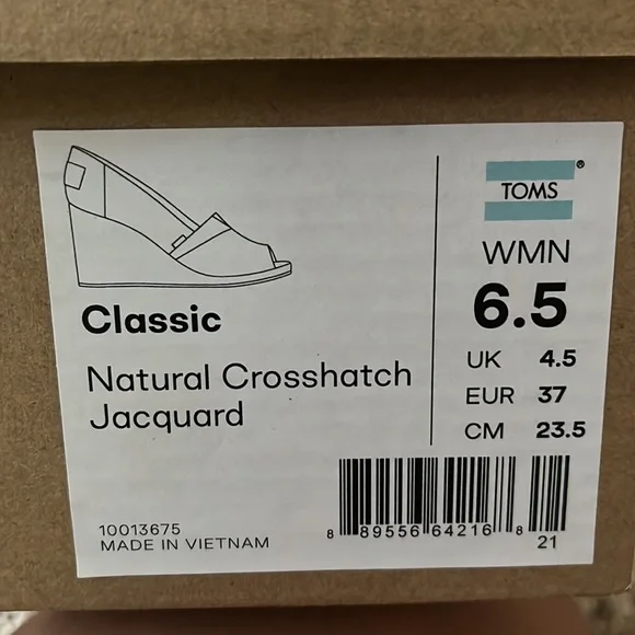 Toms Wedge Shoes 6.5 - Picture 7 of 7
